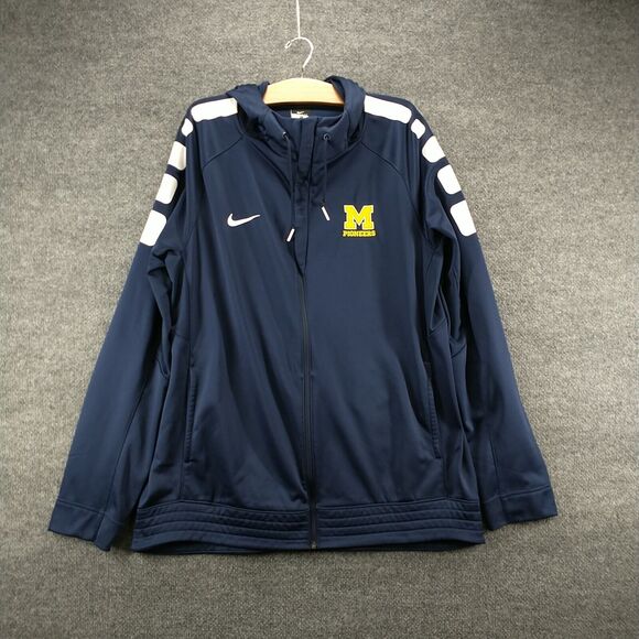 Nike Therma-Fit Men's Pioneers Track Jacket Blue XL Blue Polyester Long Sleeve - Picture 2 of 15
